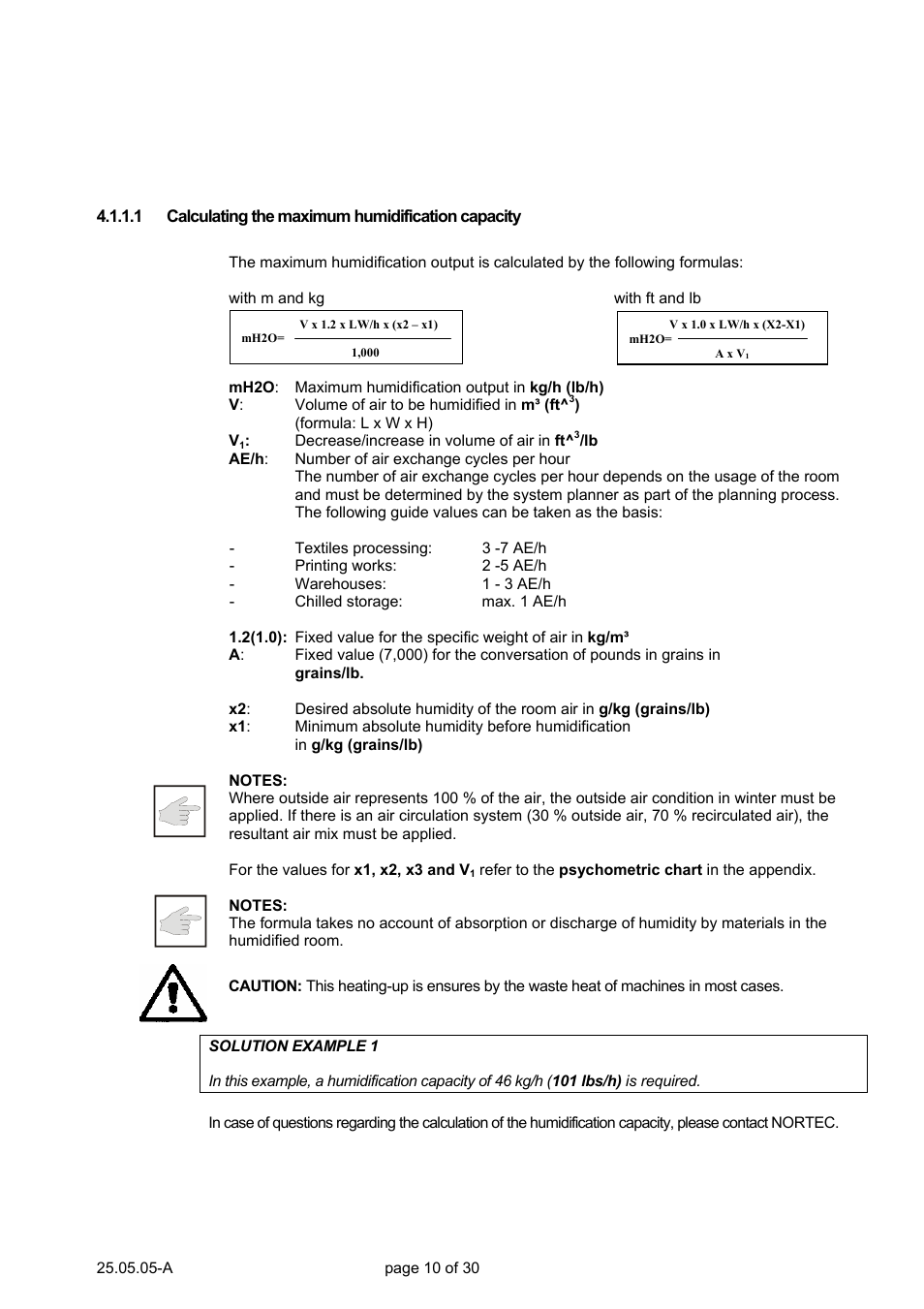 Nortec Air Humidification System BS User Manual | Page 10 / 30