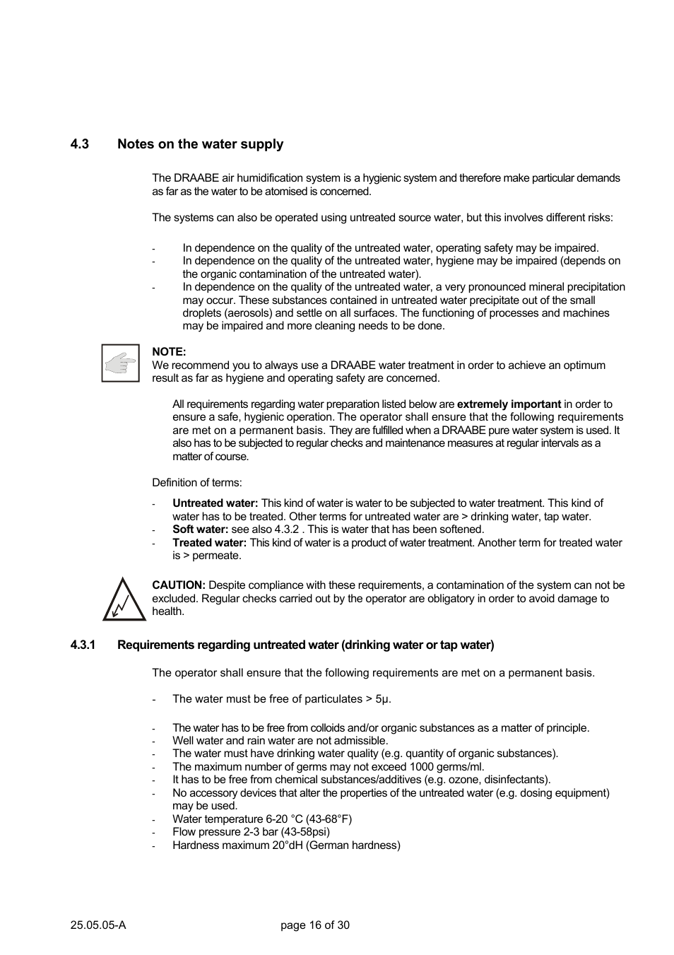 Nortec Air Humidification System BS User Manual | Page 16 / 30