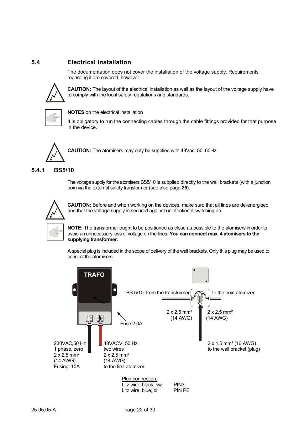 Nortec Air Humidification System BS User Manual | Page 22 / 30