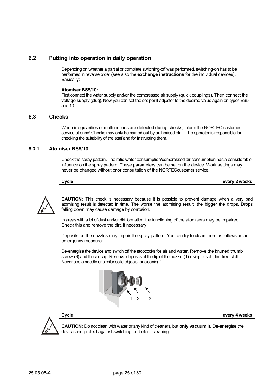 Nortec Air Humidification System BS User Manual | Page 25 / 30