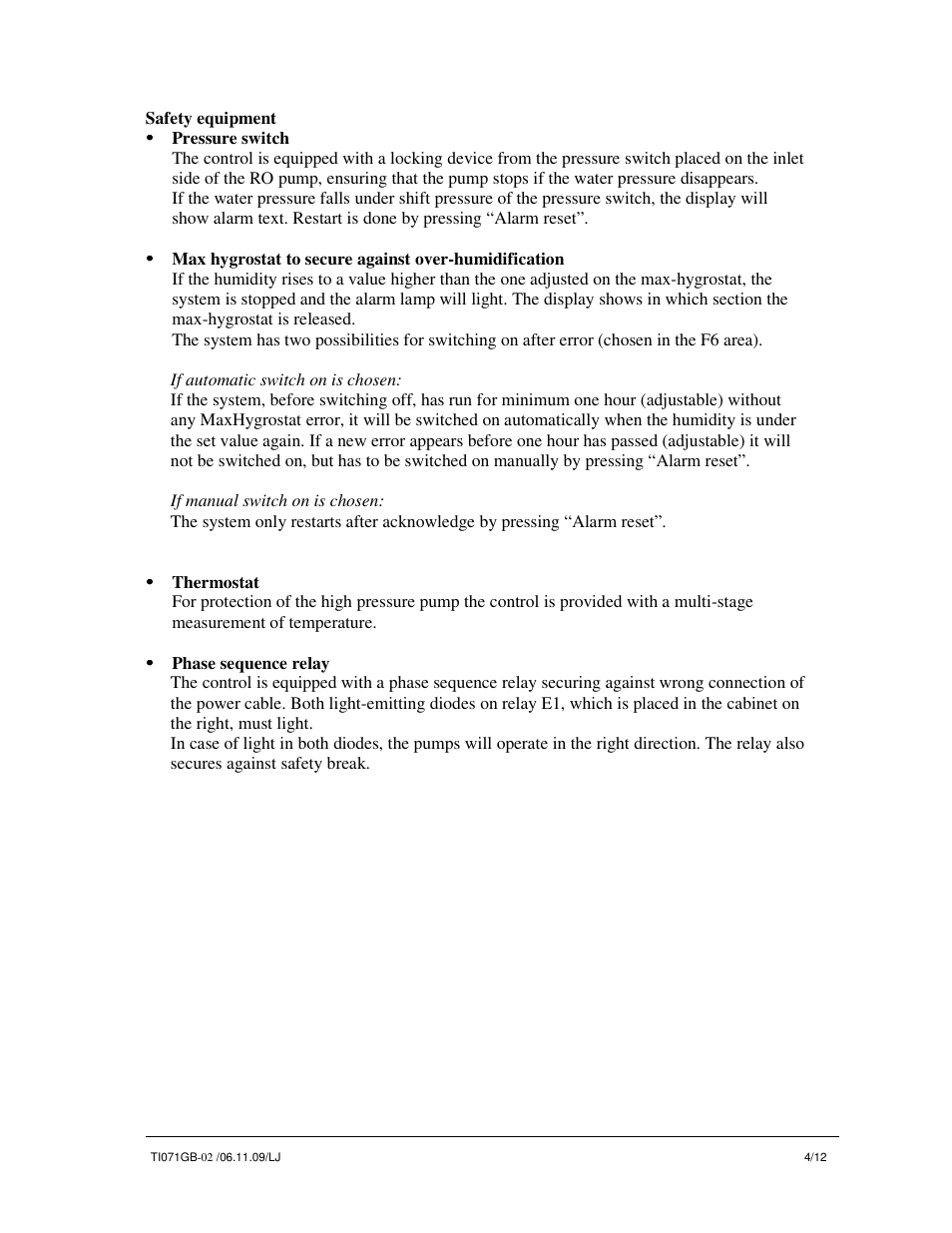 Nortec MLP RO pump station User Manual | Page 4 / 12