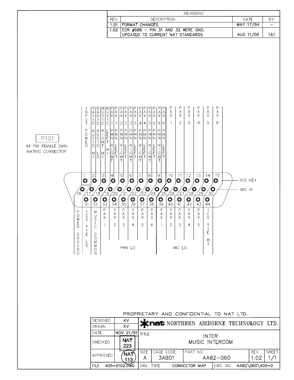 Connector map | Northern Airborne Technology AA82 User Manual | Page 21 / 23