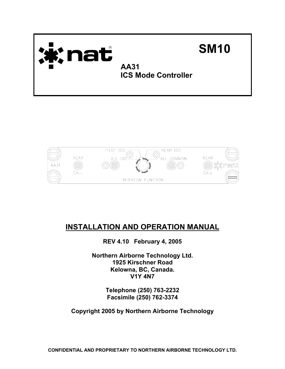 Northern Airborne Technology AA83-100 User Manual | 32 pages