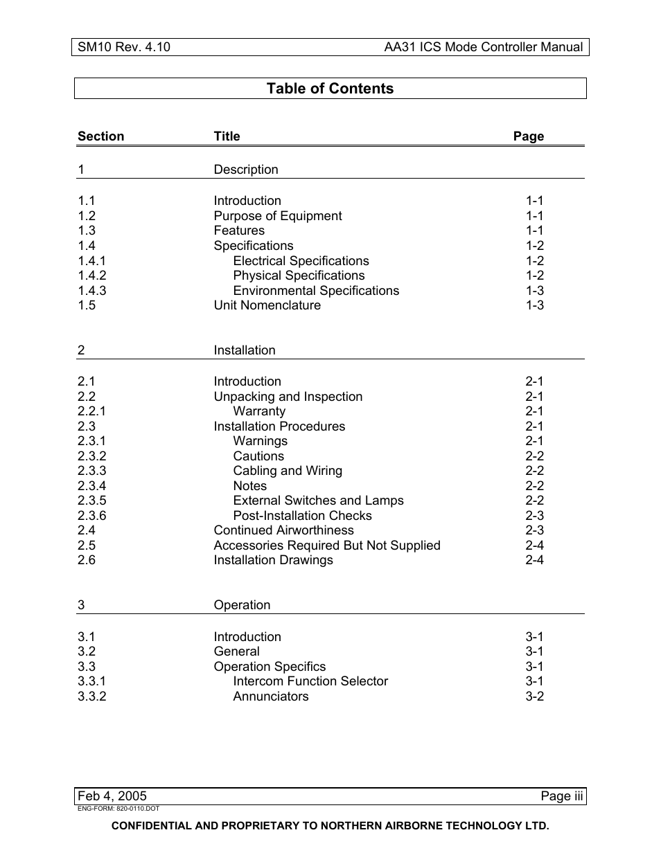 Northern Airborne Technology AA83-100 User Manual | Page 5 / 32