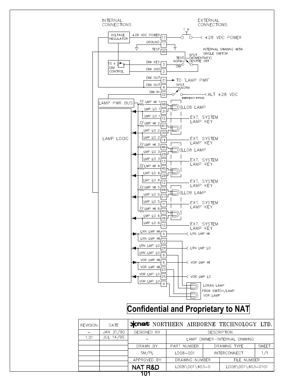 Interconnect, Confidential and proprietary to nat | Northern Airborne Technology LD08 User Manual | Page 17 / 28