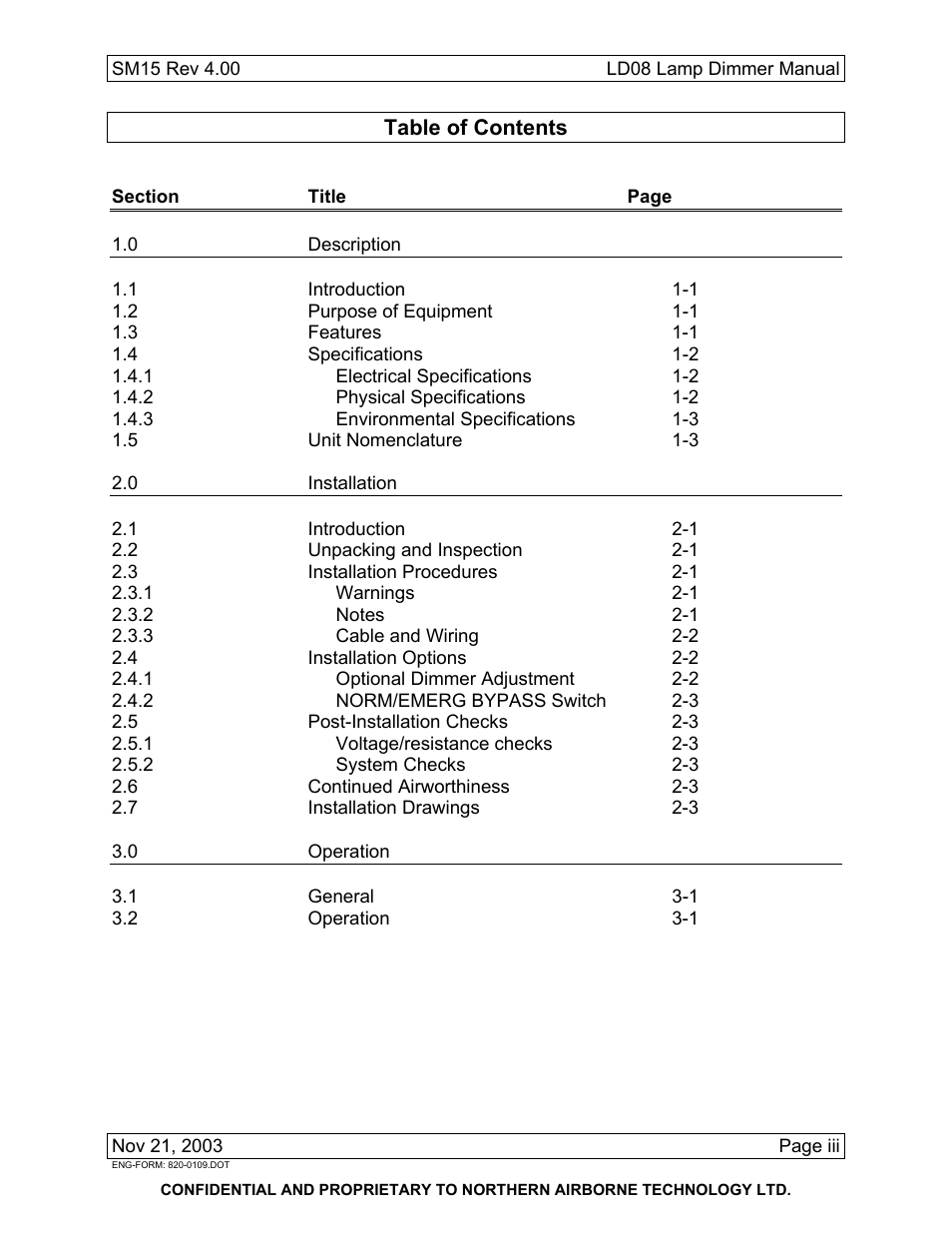 Northern Airborne Technology LD08 User Manual | Page 5 / 28