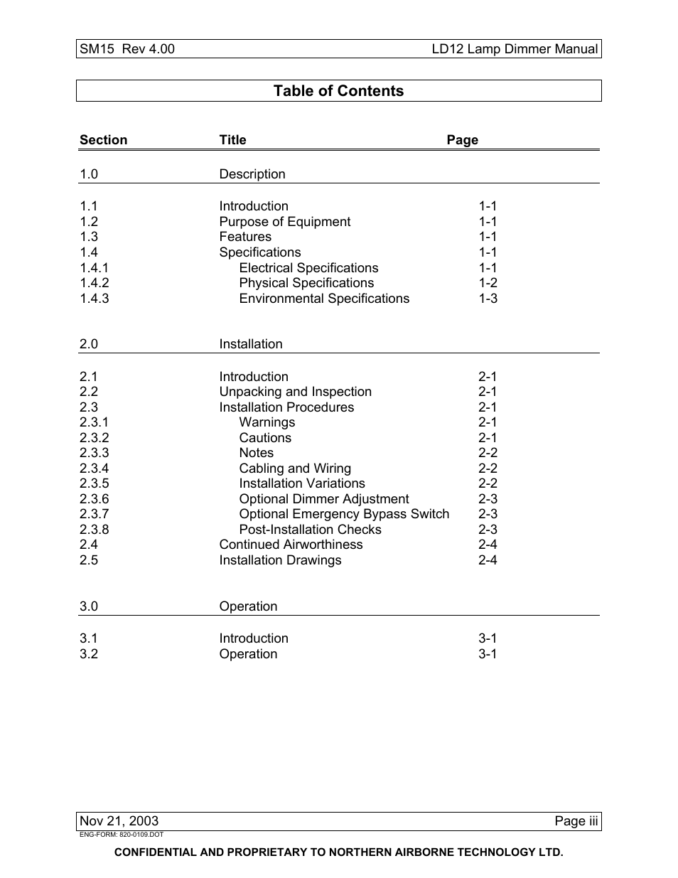 Northern Airborne Technology LD12 User Manual | Page 5 / 26