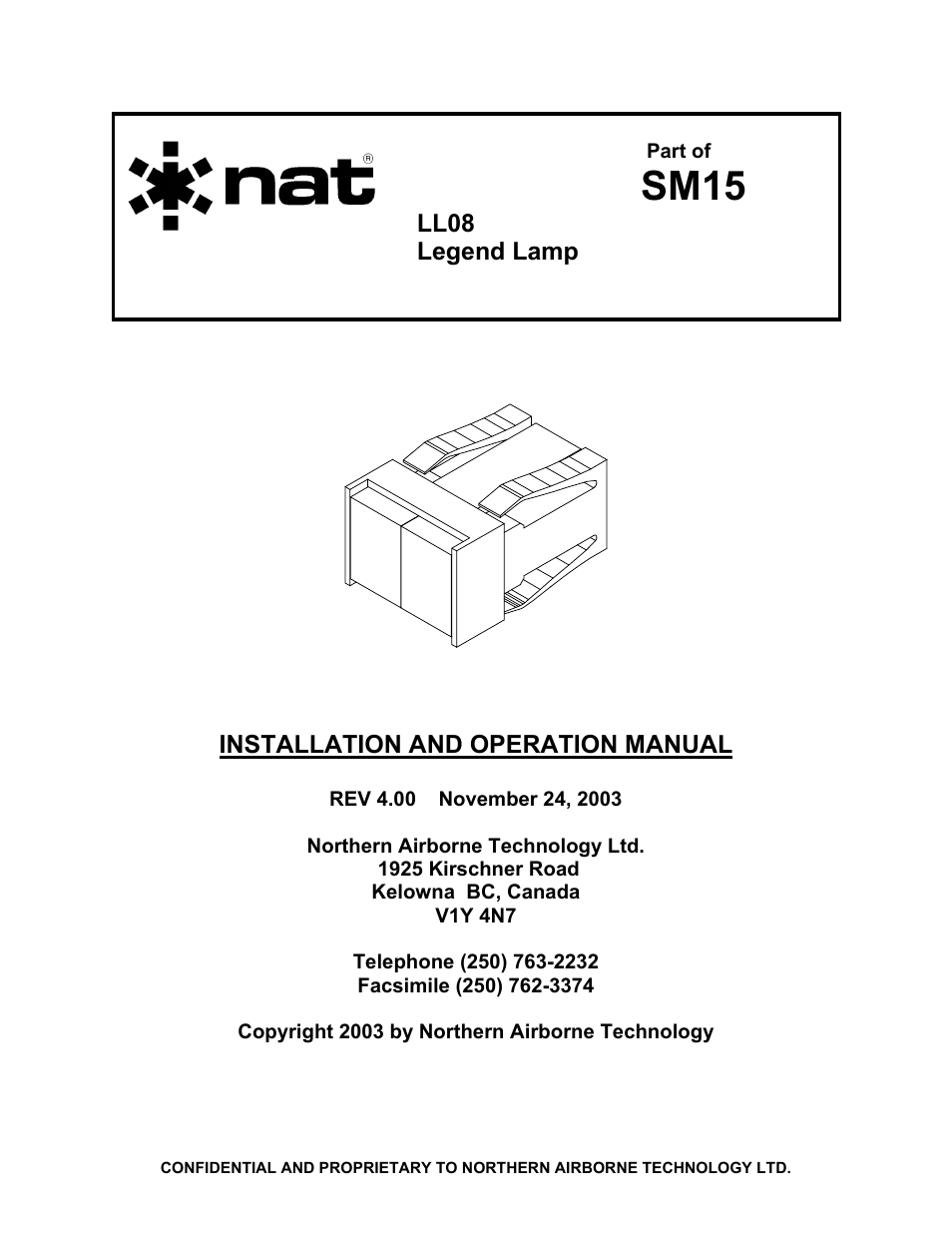 Northern Airborne Technology LL08 User Manual | 16 pages