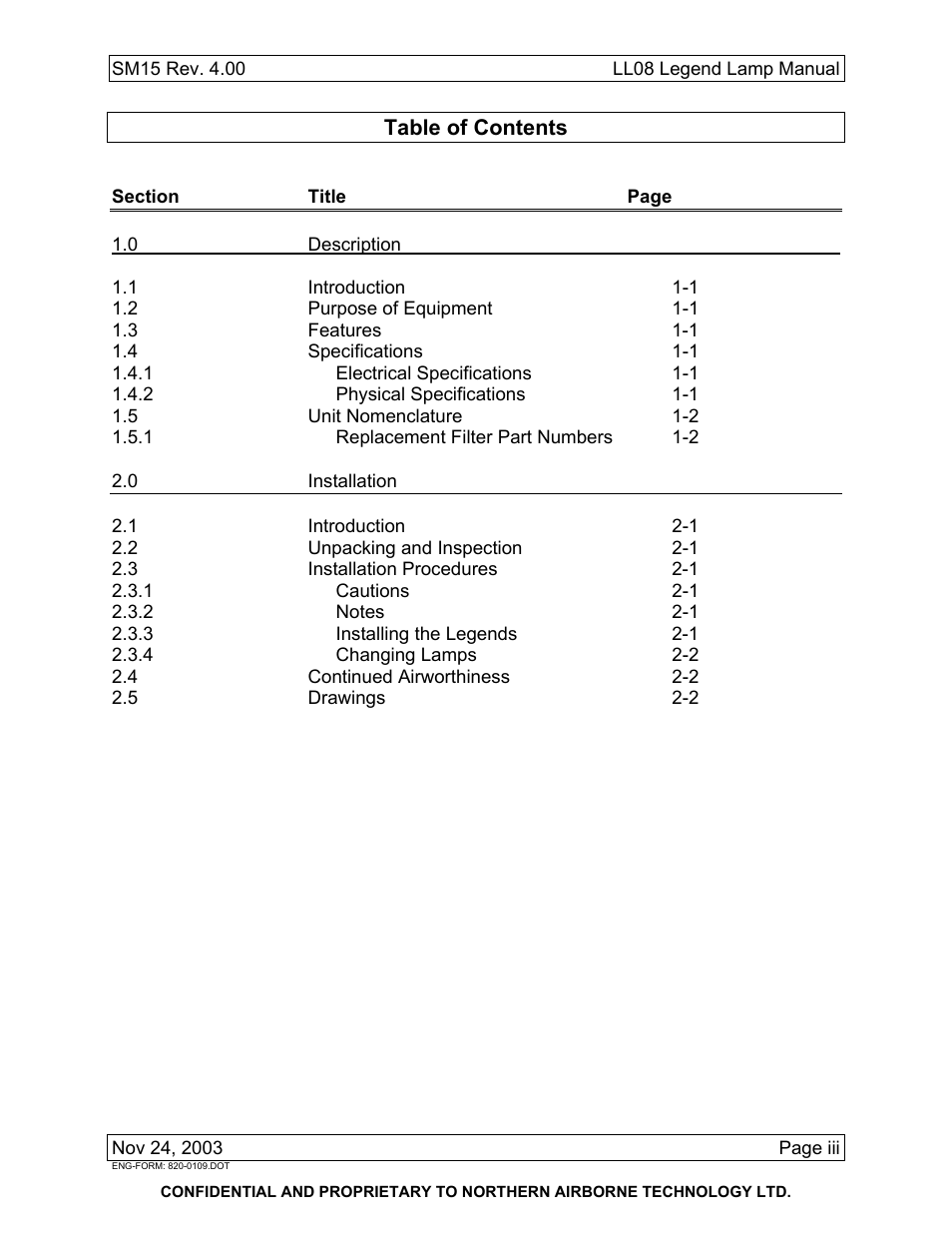 Northern Airborne Technology LL08 User Manual | Page 5 / 16