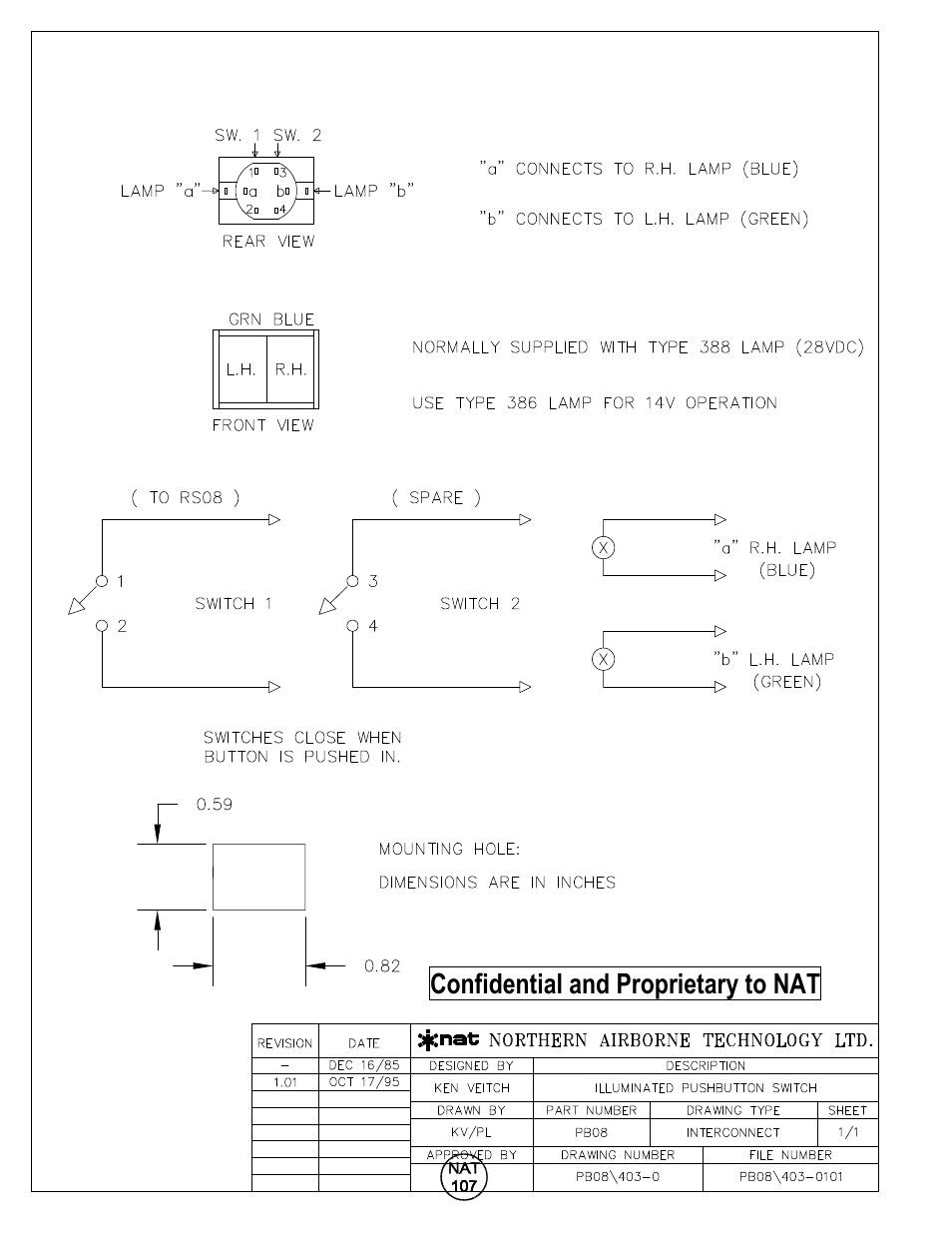 Interconnect, Confidential and proprietary to nat | Northern Airborne Technology PB08 User Manual | Page 11 / 18