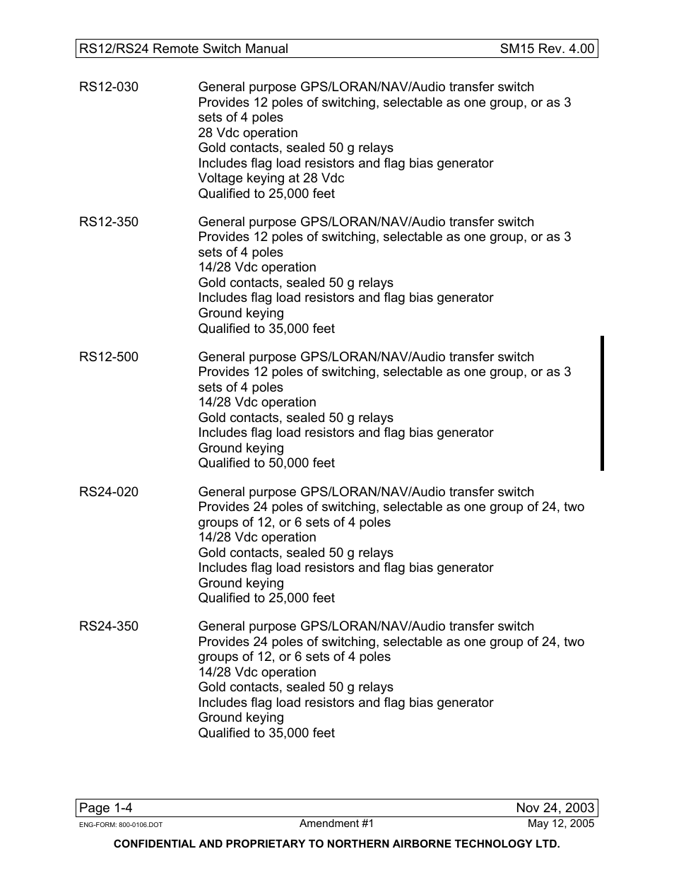 Northern Airborne Technology RS12 User Manual | Page 12 / 38