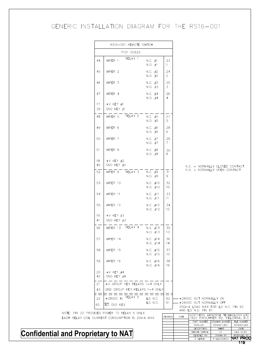 Interconnect, Confidential and proprietary to nat | Northern Airborne Technology RS16 User Manual | Page 13 / 30
