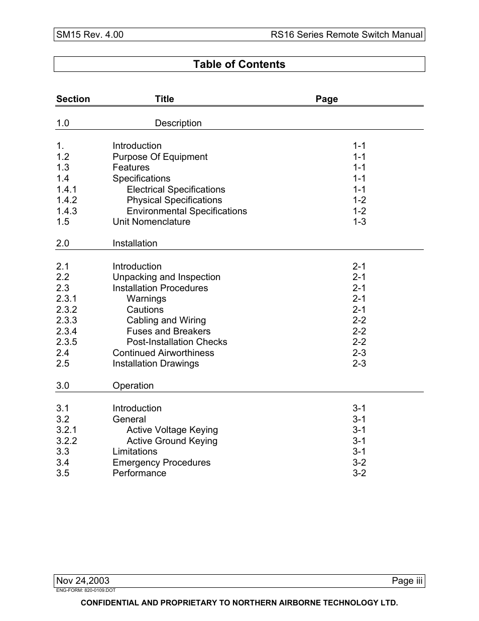Northern Airborne Technology RS16 User Manual | Page 5 / 30