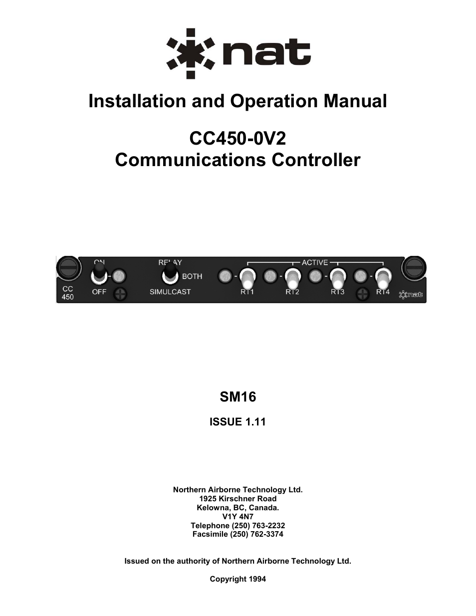 Northern Airborne Technology CC250 User Manual | 46 pages