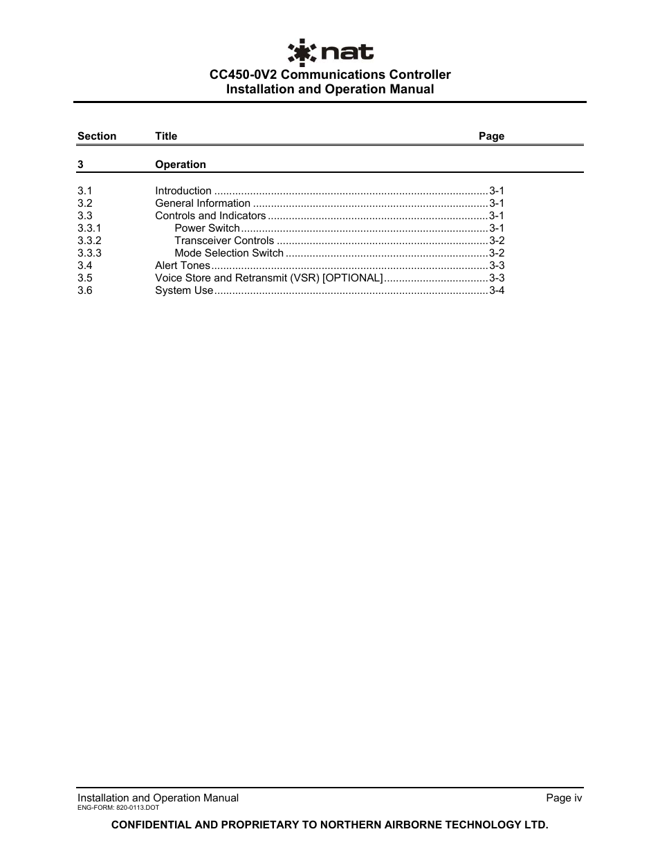Northern Airborne Technology CC250 User Manual | Page 5 / 46