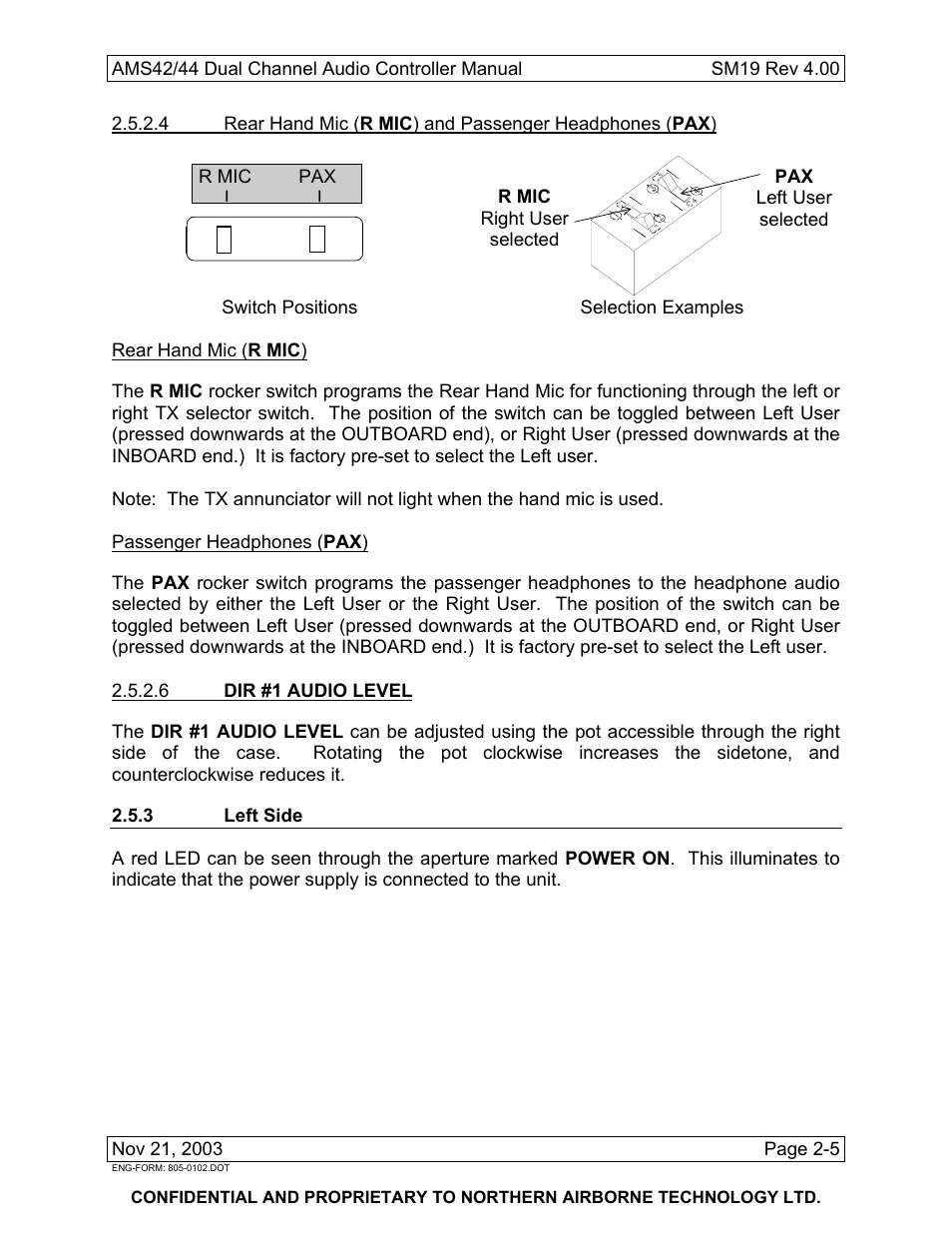 3 left side | Northern Airborne Technology AMS42 User Manual | Page 23 / 68