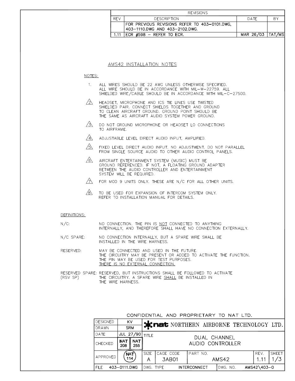 Interconnect | Northern Airborne Technology AMS42 User Manual | Page 27 / 68