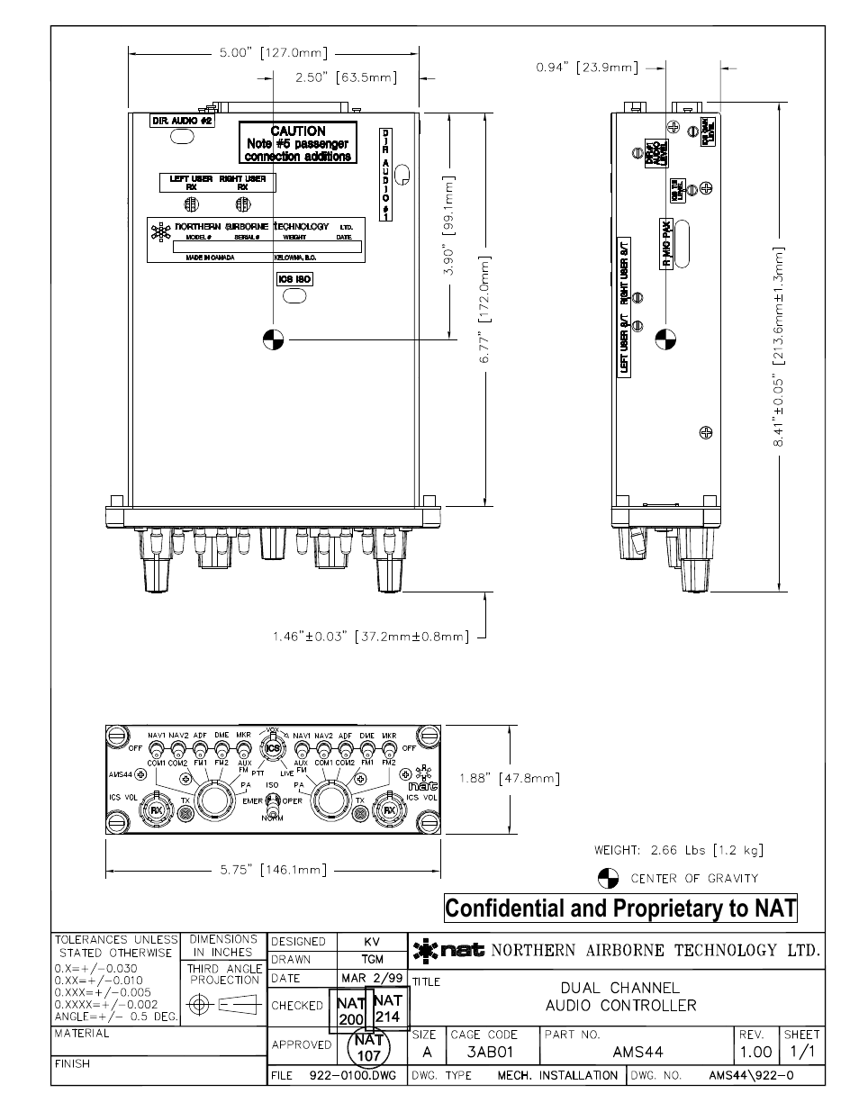 Confidential and proprietary to nat | Northern Airborne Technology AMS42 User Manual | Page 51 / 68