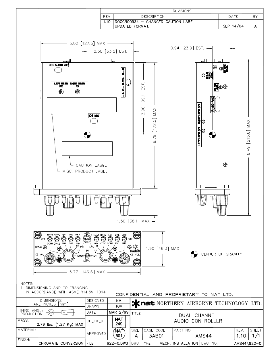 Mech. installation | Northern Airborne Technology AMS42 User Manual | Page 53 / 68