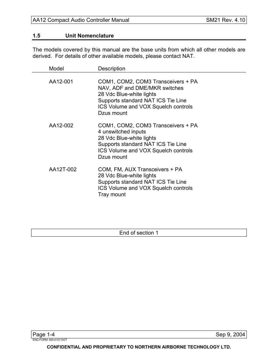 Northern Airborne Technology AA12 User Manual | Page 10 / 41