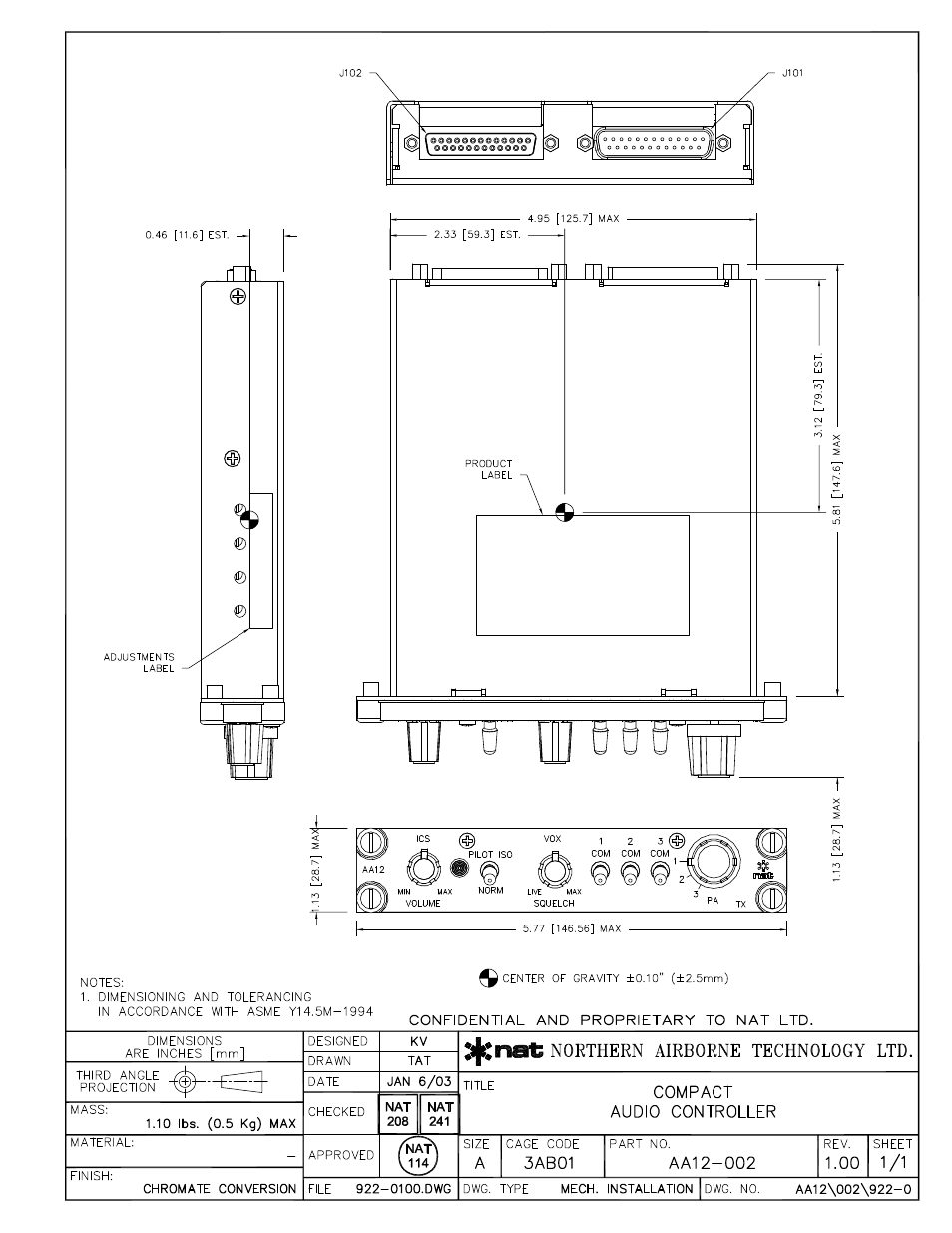 Mech.installation | Northern Airborne Technology AA12 User Manual | Page 33 / 41