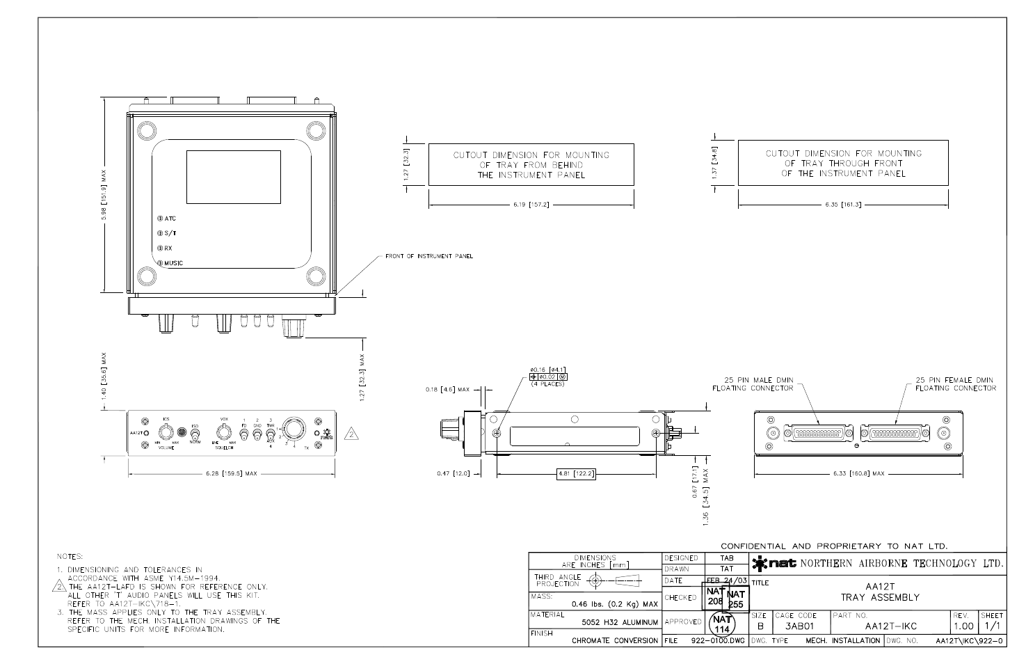 Mech.installation | Northern Airborne Technology AA12 User Manual | Page 35 / 41