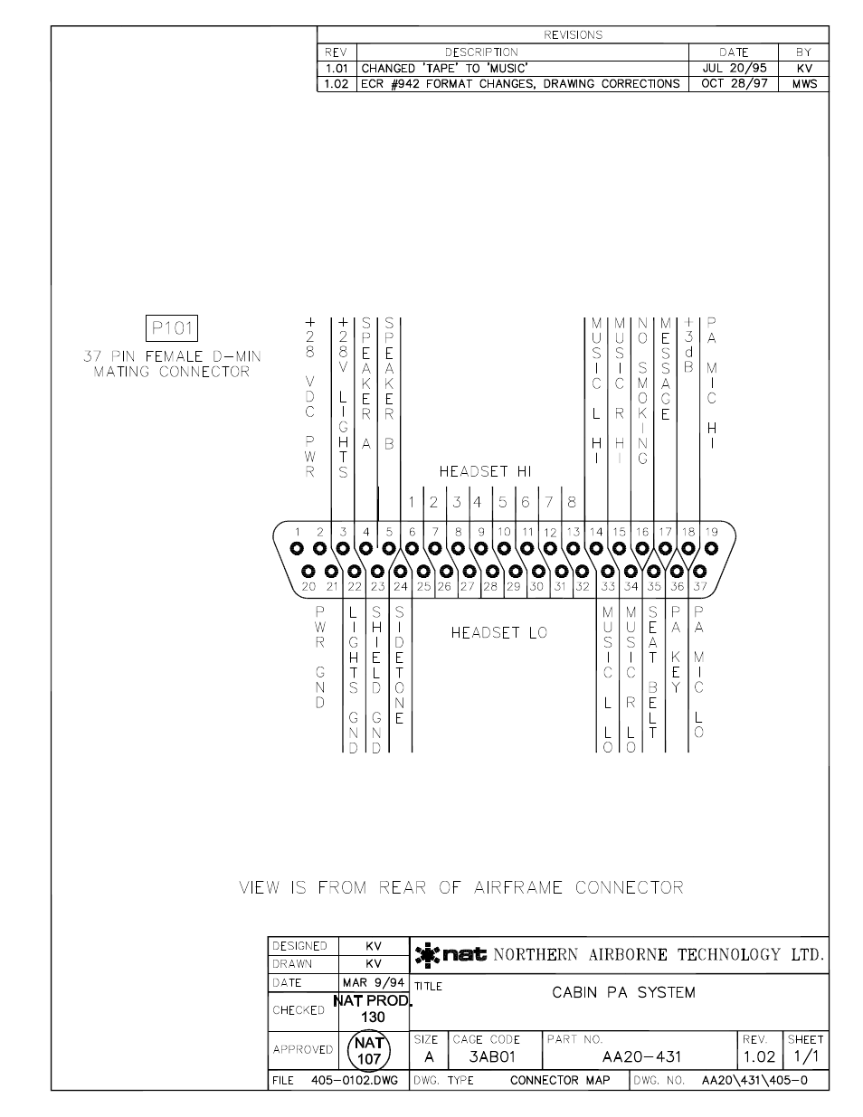 Connector map | Northern Airborne Technology AA20-431 User Manual | Page 19 / 28