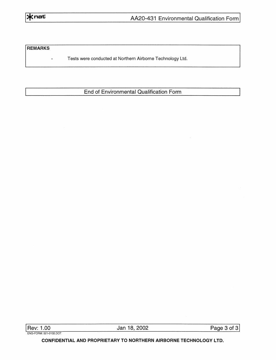 Northern Airborne Technology AA20-431 User Manual | Page 22 / 28