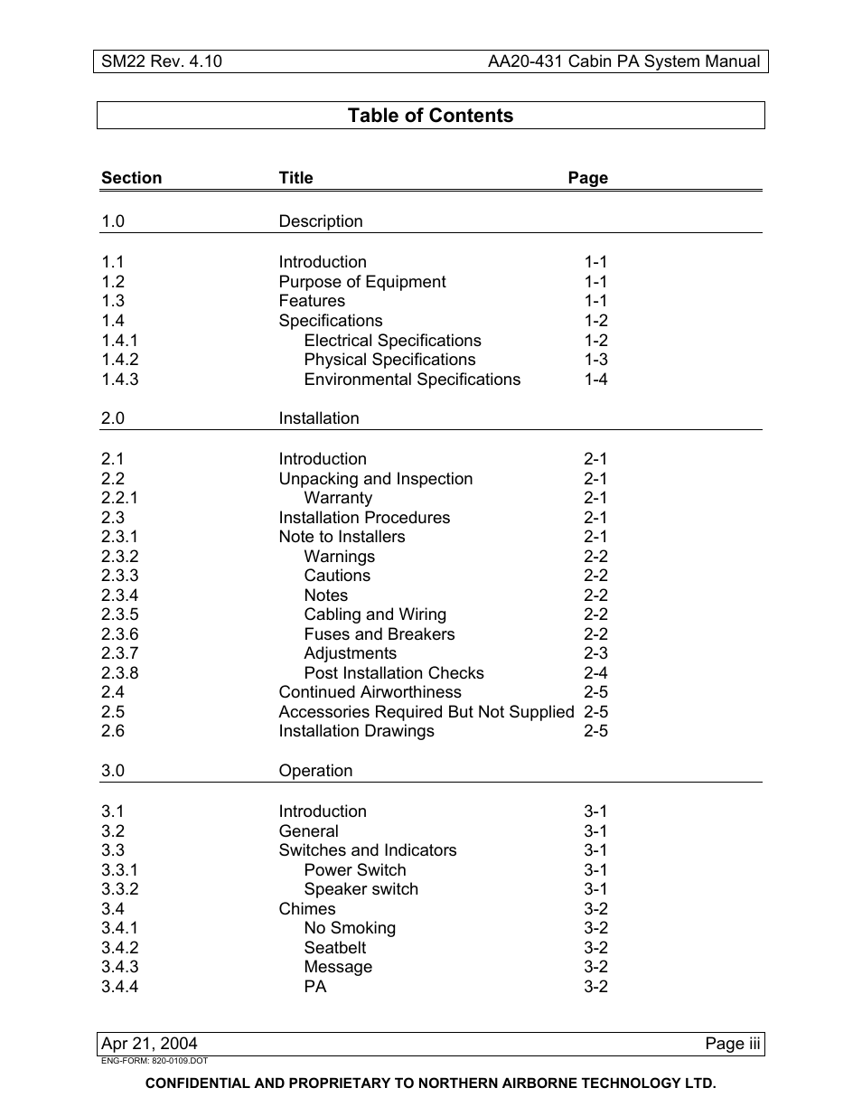 Northern Airborne Technology AA20-431 User Manual | Page 5 / 28