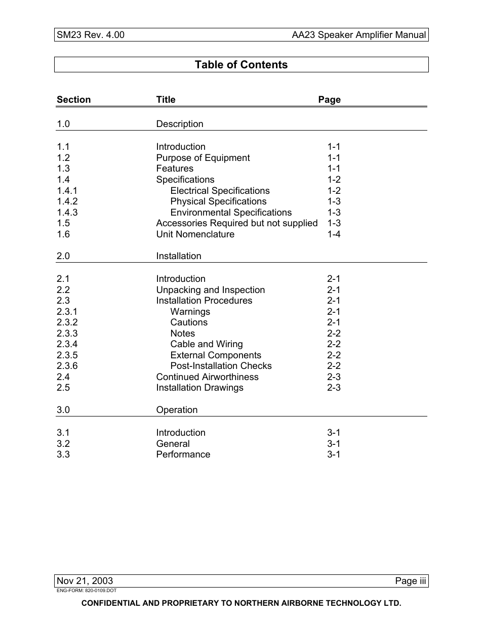 Northern Airborne Technology AA23 User Manual | Page 7 / 38