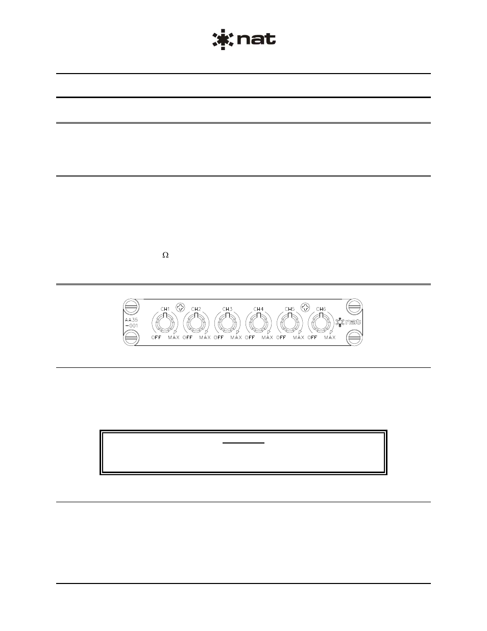 Operation, 1 introduction, 2 general information | 3 controls and indicators, 1 channel controls | Northern Airborne Technology AA35 User Manual | Page 17 / 17
