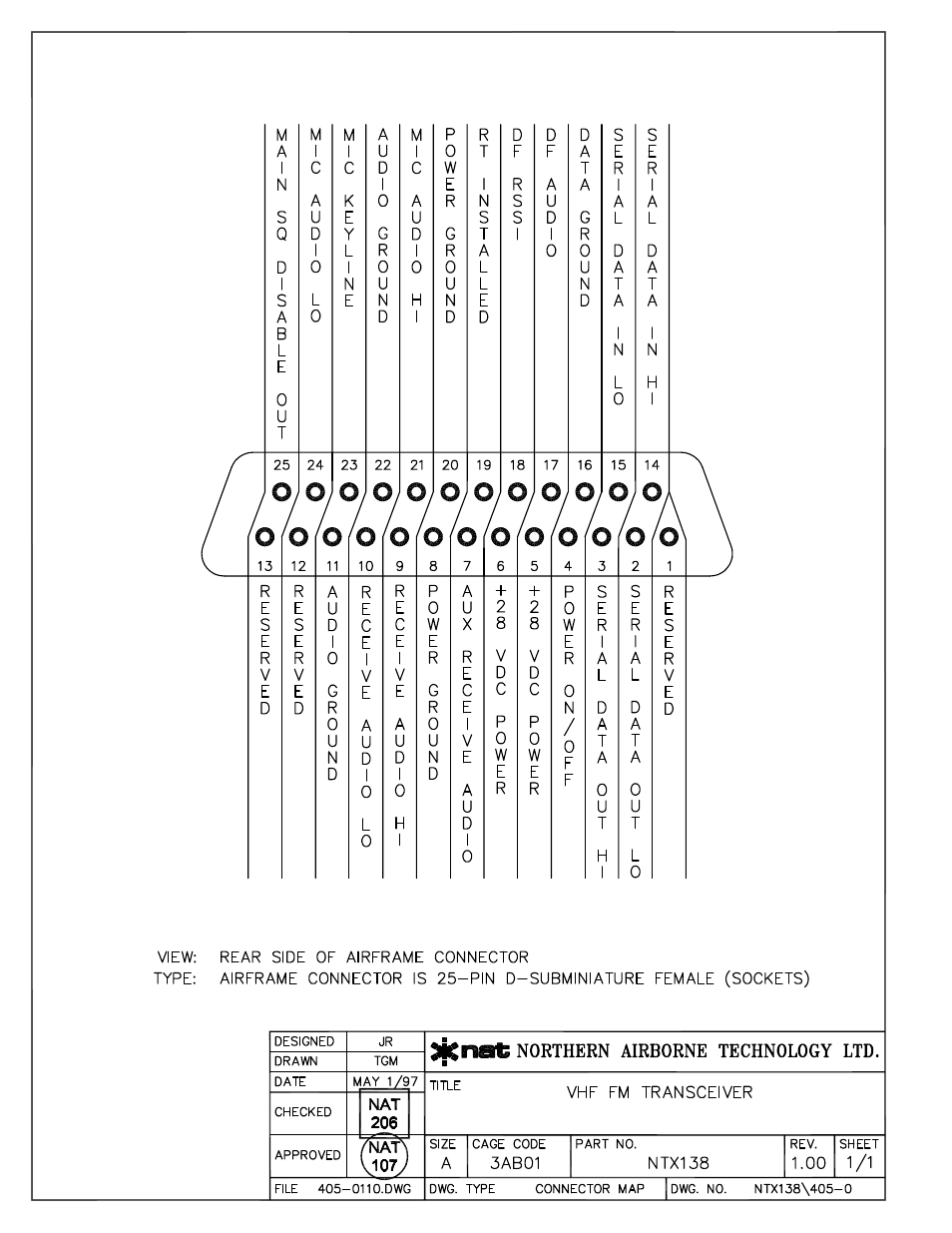 Connector map | Northern Airborne Technology NTX User Manual | Page 29 / 50