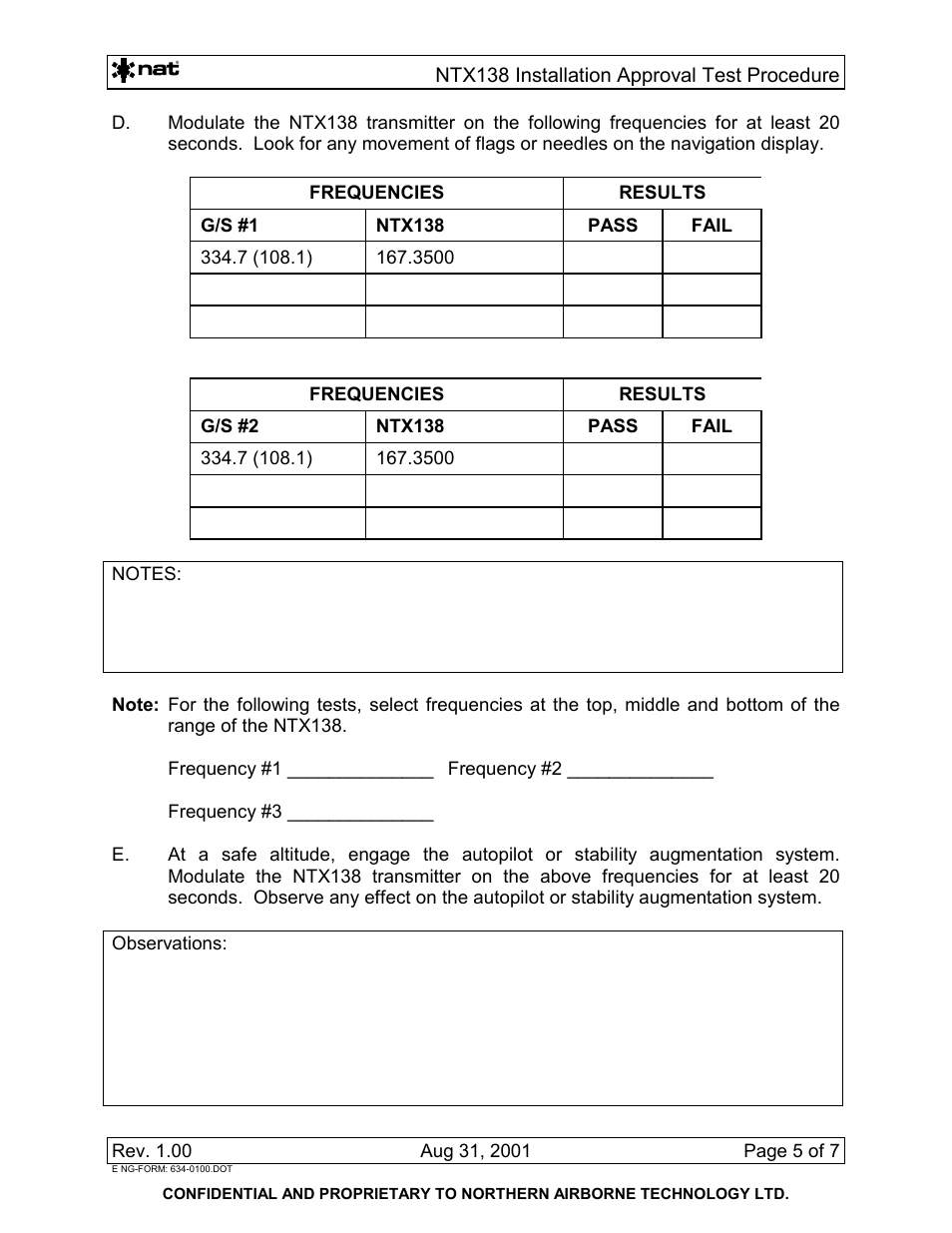 Northern Airborne Technology NTX User Manual | Page 39 / 50