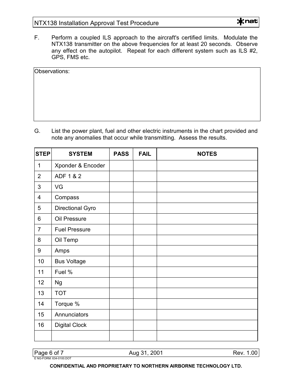 Northern Airborne Technology NTX User Manual | Page 40 / 50