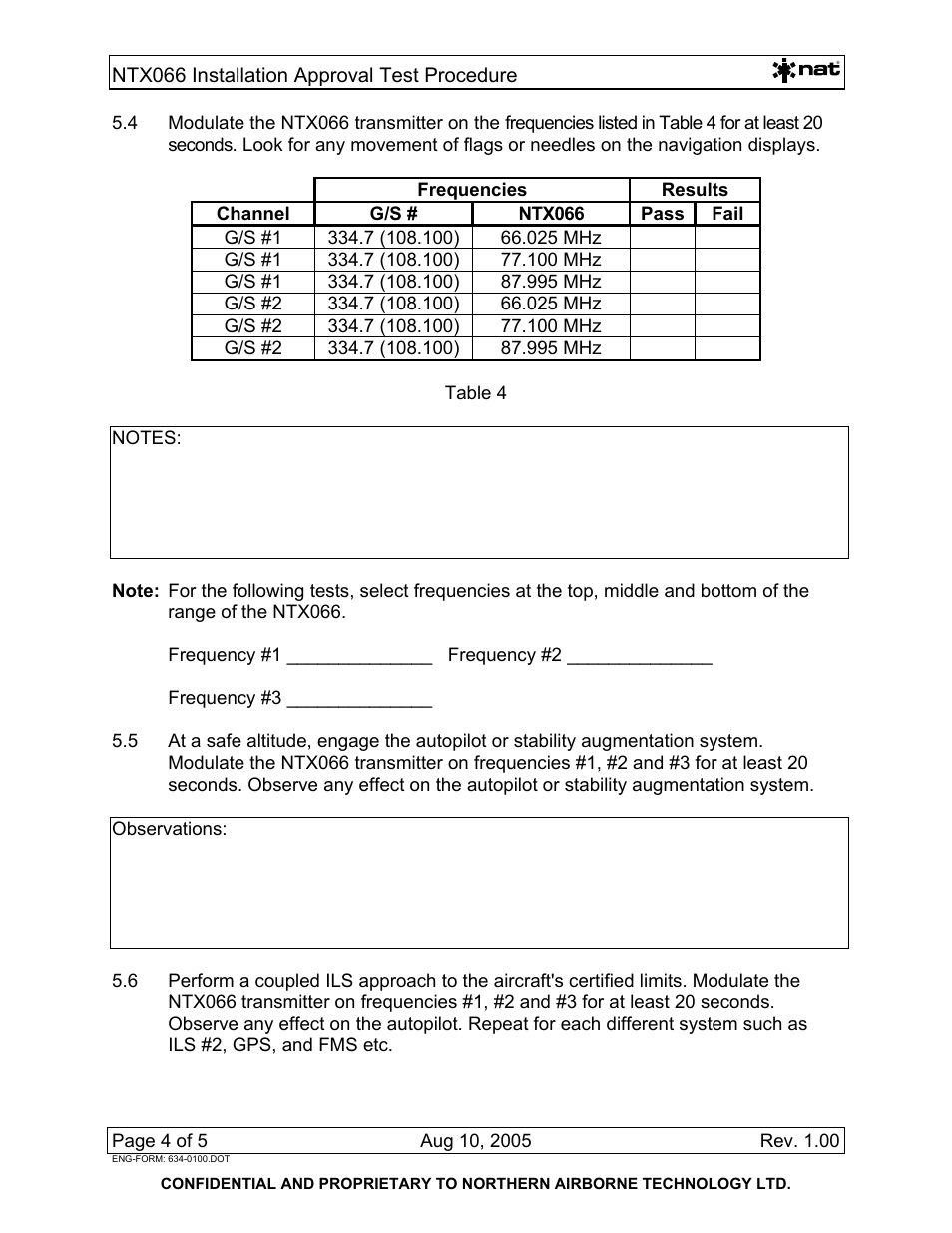 Northern Airborne Technology NTX User Manual | Page 46 / 50