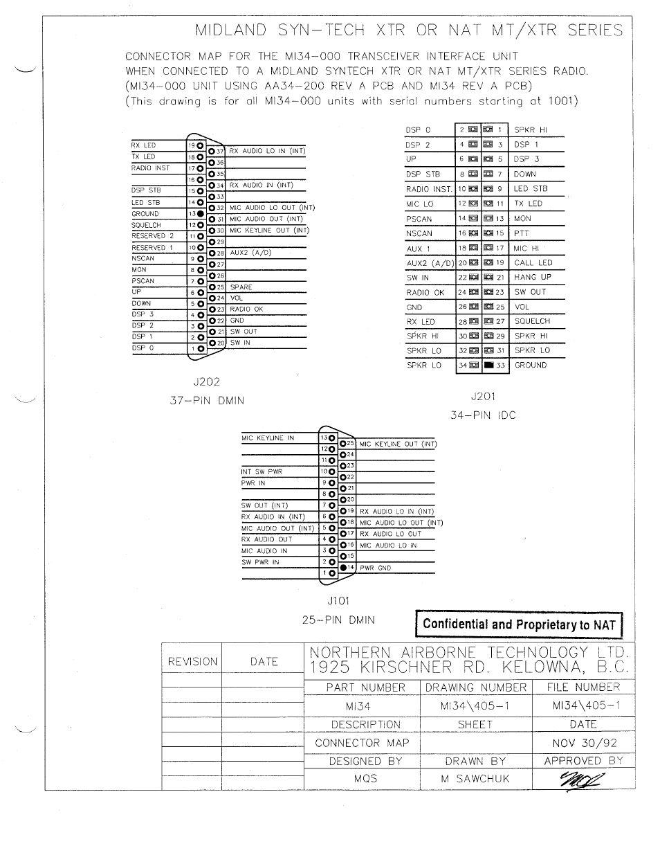 Connector map | Northern Airborne Technology MI34 User Manual | Page 21 / 26