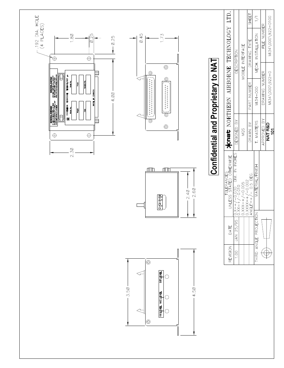 Mech. installation | Northern Airborne Technology MI34 User Manual | Page 23 / 26