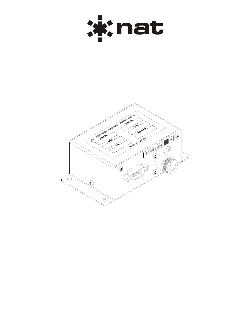 Northern Airborne Technology RA Series User Manual | 16 pages