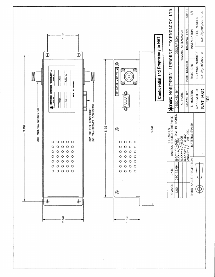 Installation | Northern Airborne Technology RA Series User Manual | Page 13 / 16