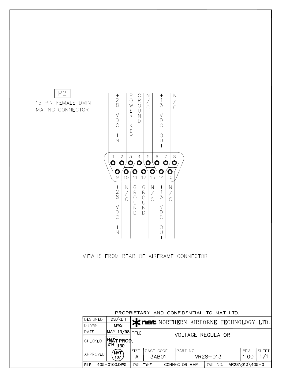 Connector map | Northern Airborne Technology VR28 User Manual | Page 17 / 26
