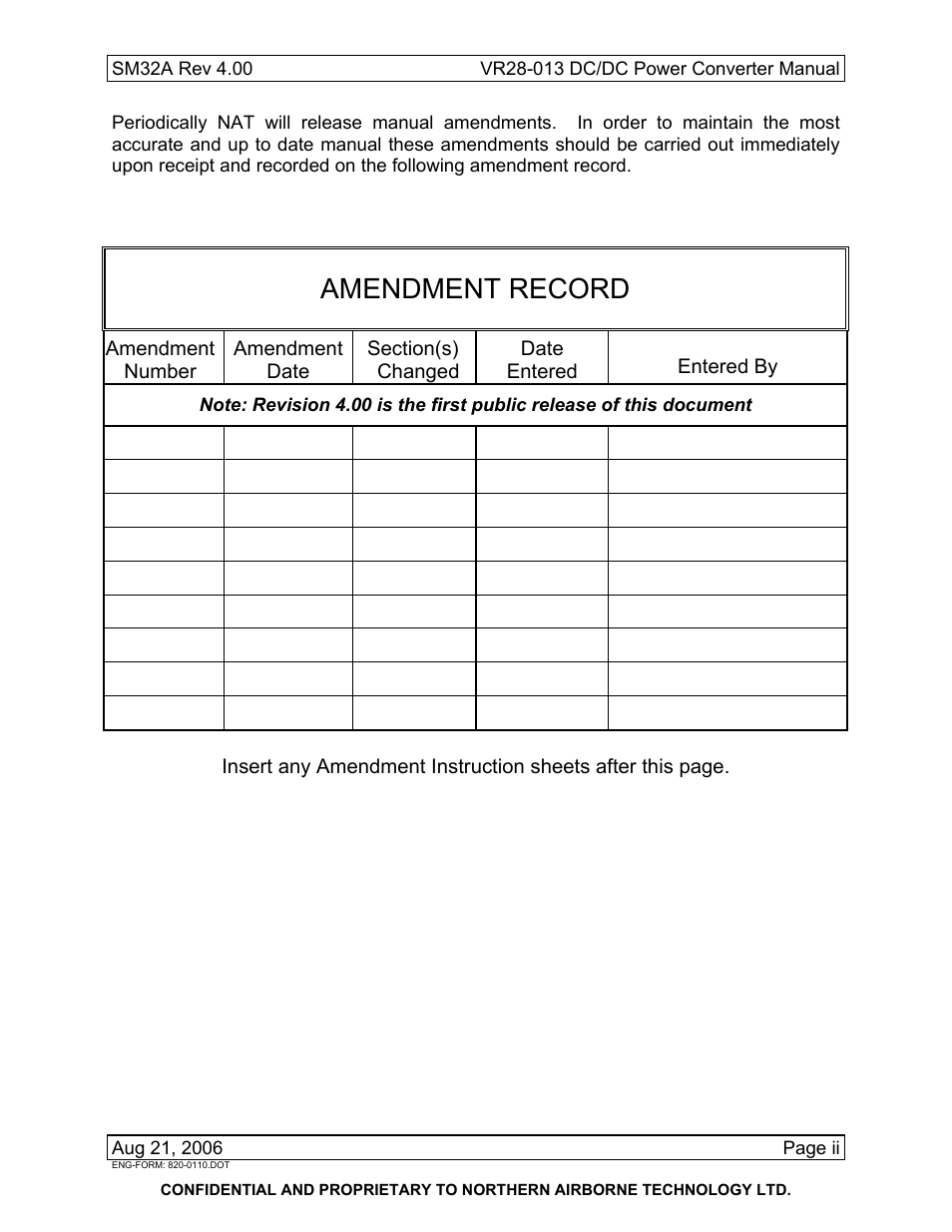 Northern Airborne Technology VR28-013 User Manual | Page 3 / 24