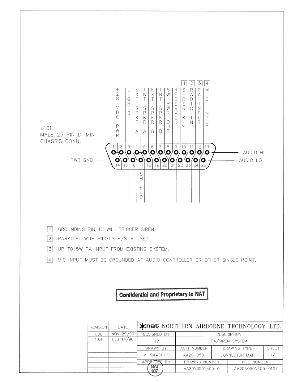 Connector map | Northern Airborne Technology AA20 User Manual | Page 20 / 29