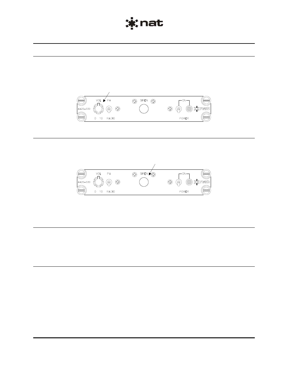 3 volume control, 4 external siren, 5 remote power switch | Northern Airborne Technology AA20 User Manual | Page 29 / 29