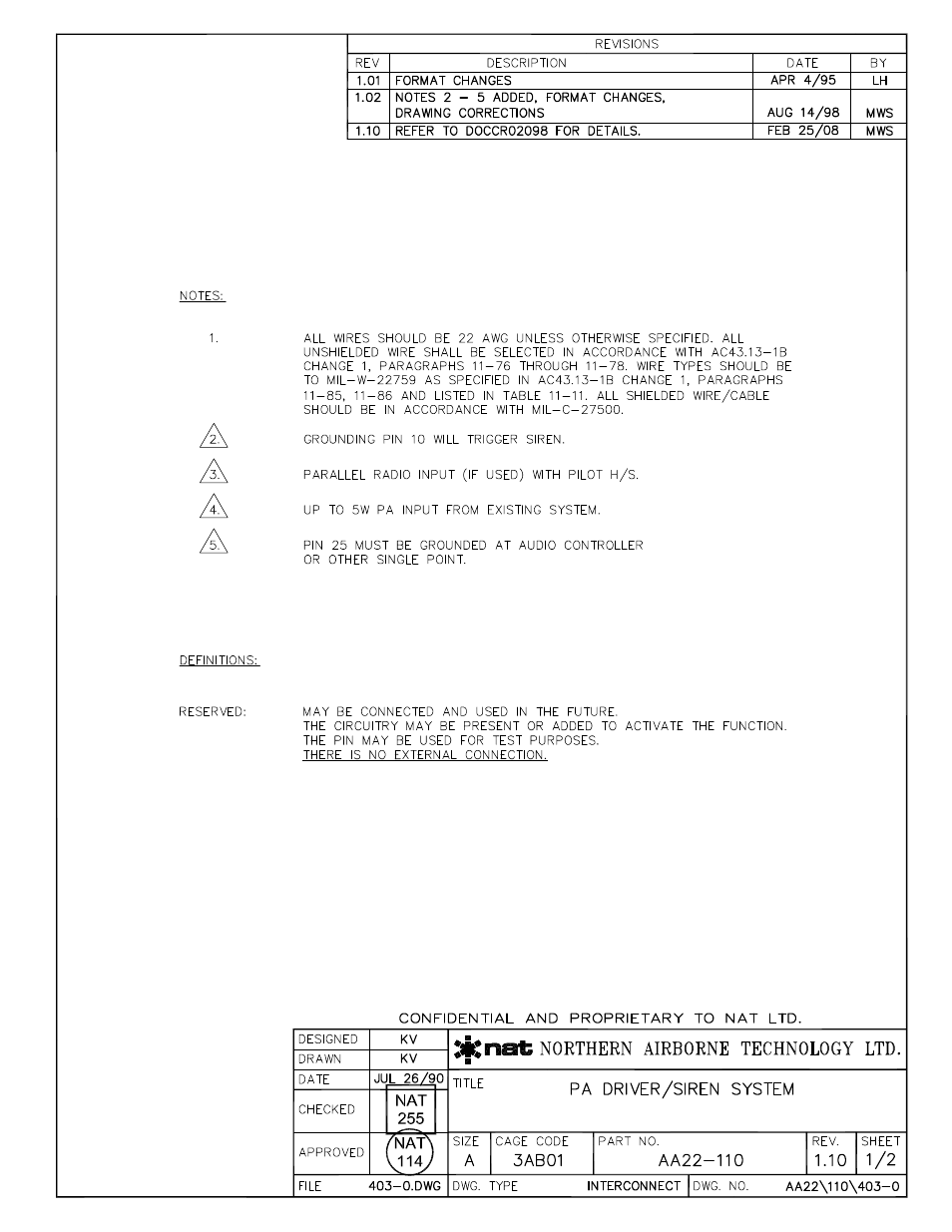 Interconnect | Northern Airborne Technology AA22 User Manual | Page 15 / 38