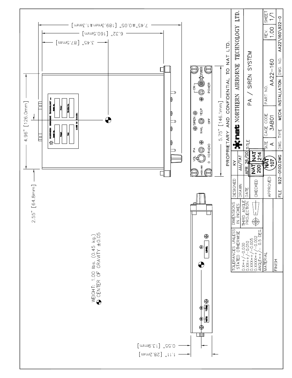 Mech. installation | Northern Airborne Technology AA22 User Manual | Page 19 / 38