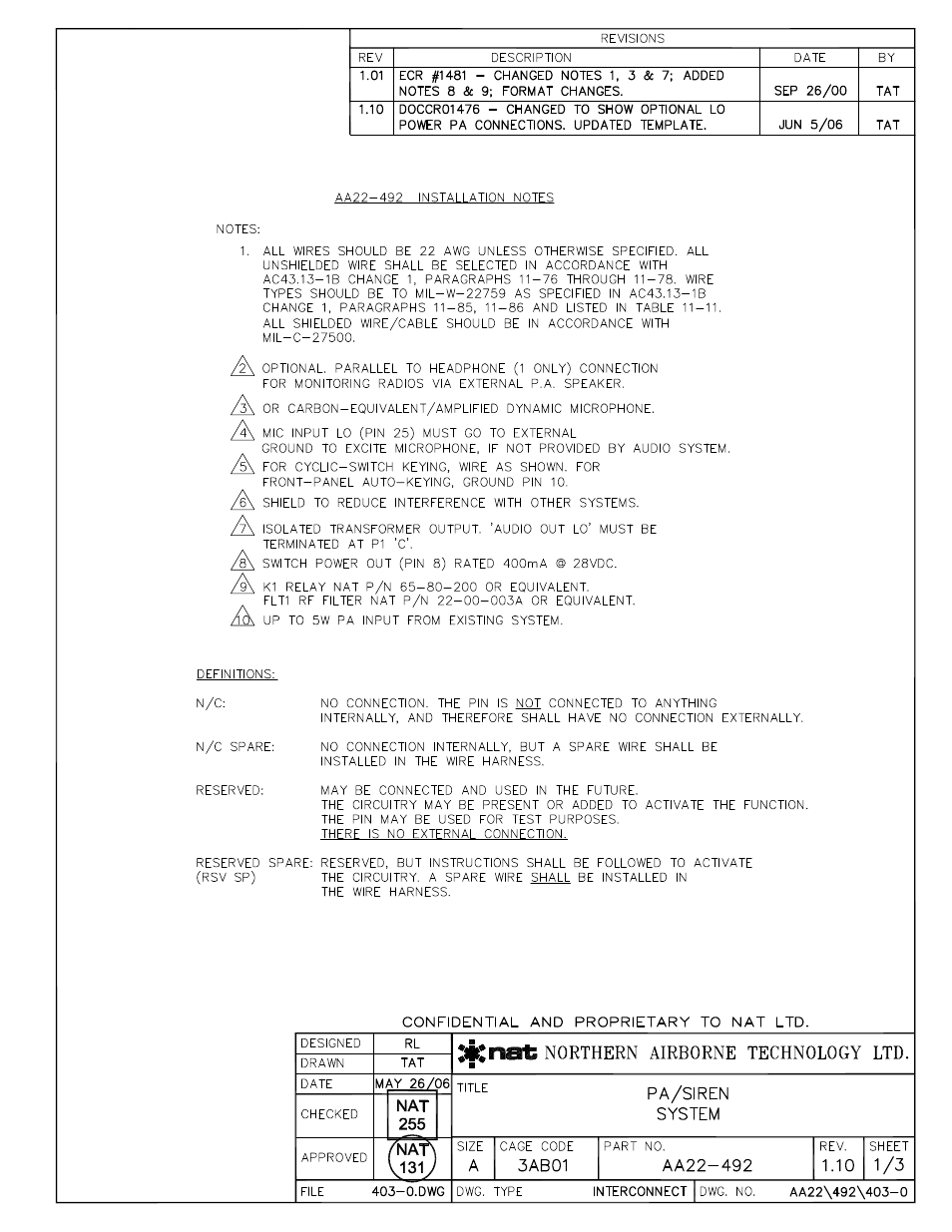 Interconnect | Northern Airborne Technology AA22 User Manual | Page 25 / 38