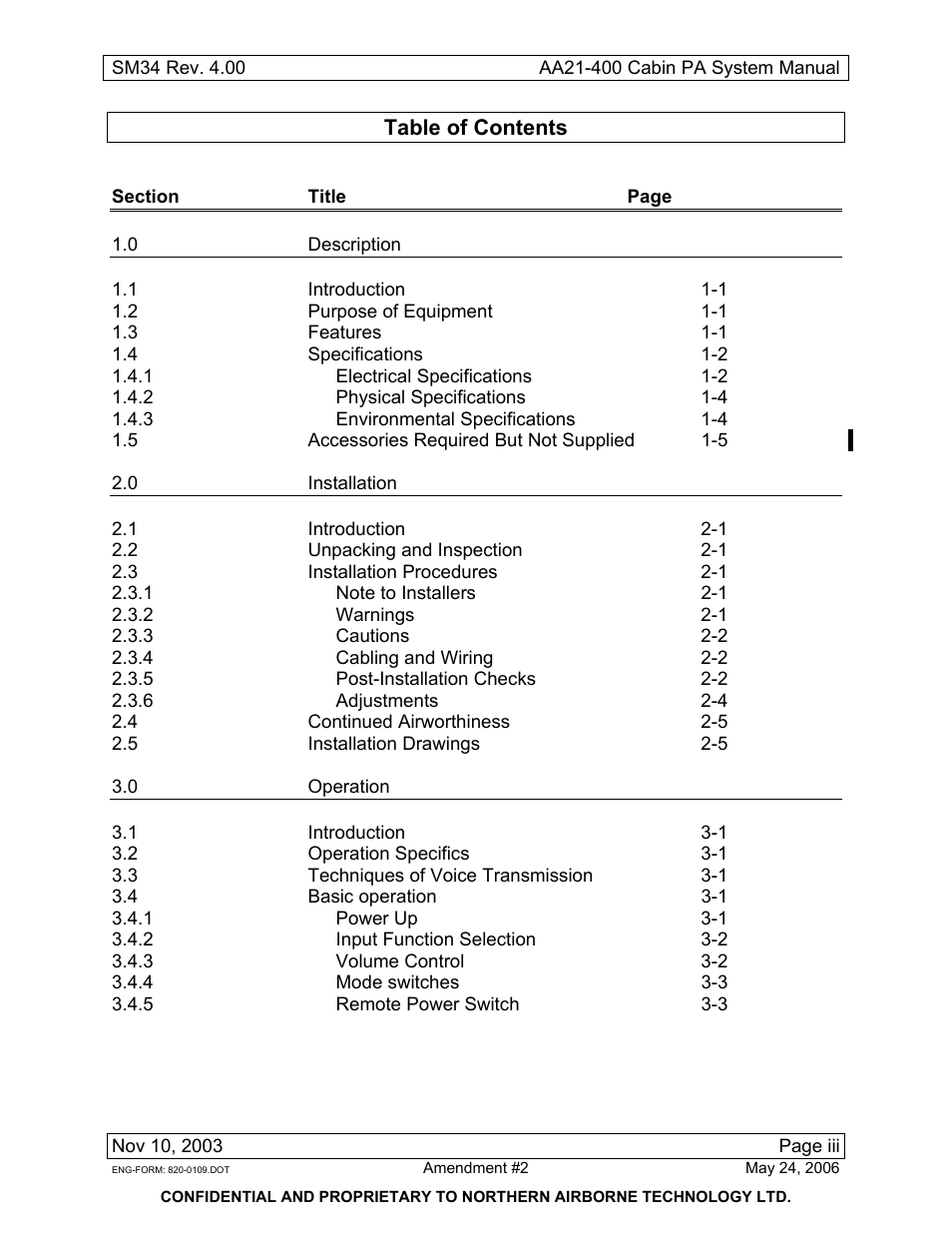 Northern Airborne Technology AA21-4xx User Manual | Page 11 / 41