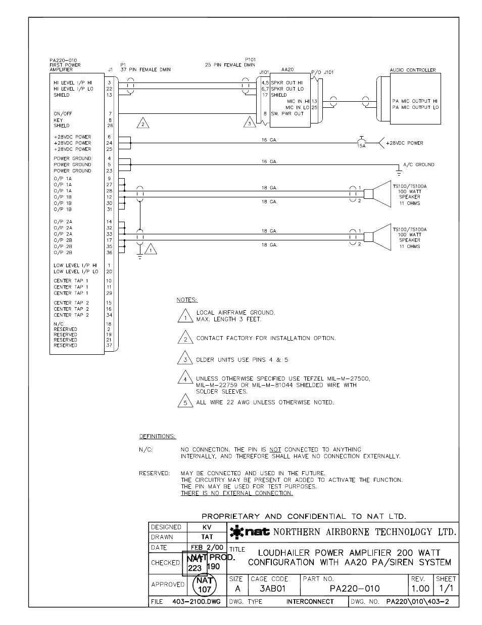 Northern Airborne Technology PA110 User Manual | Page 16 / 19