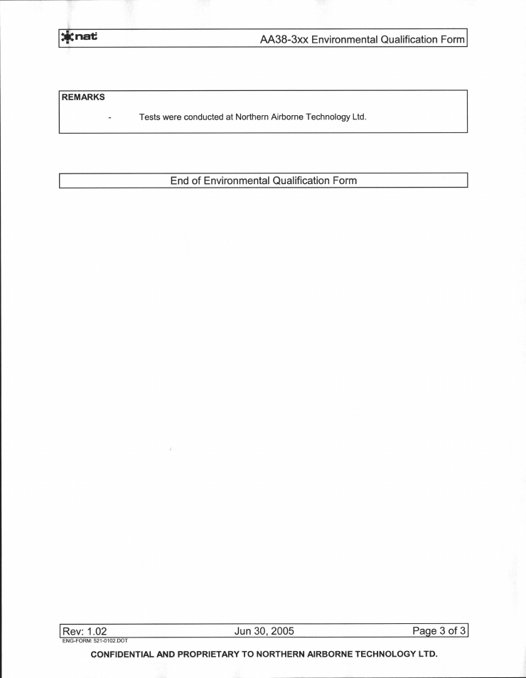 Northern Airborne Technology AA38-3xx User Manual | Page 17 / 25