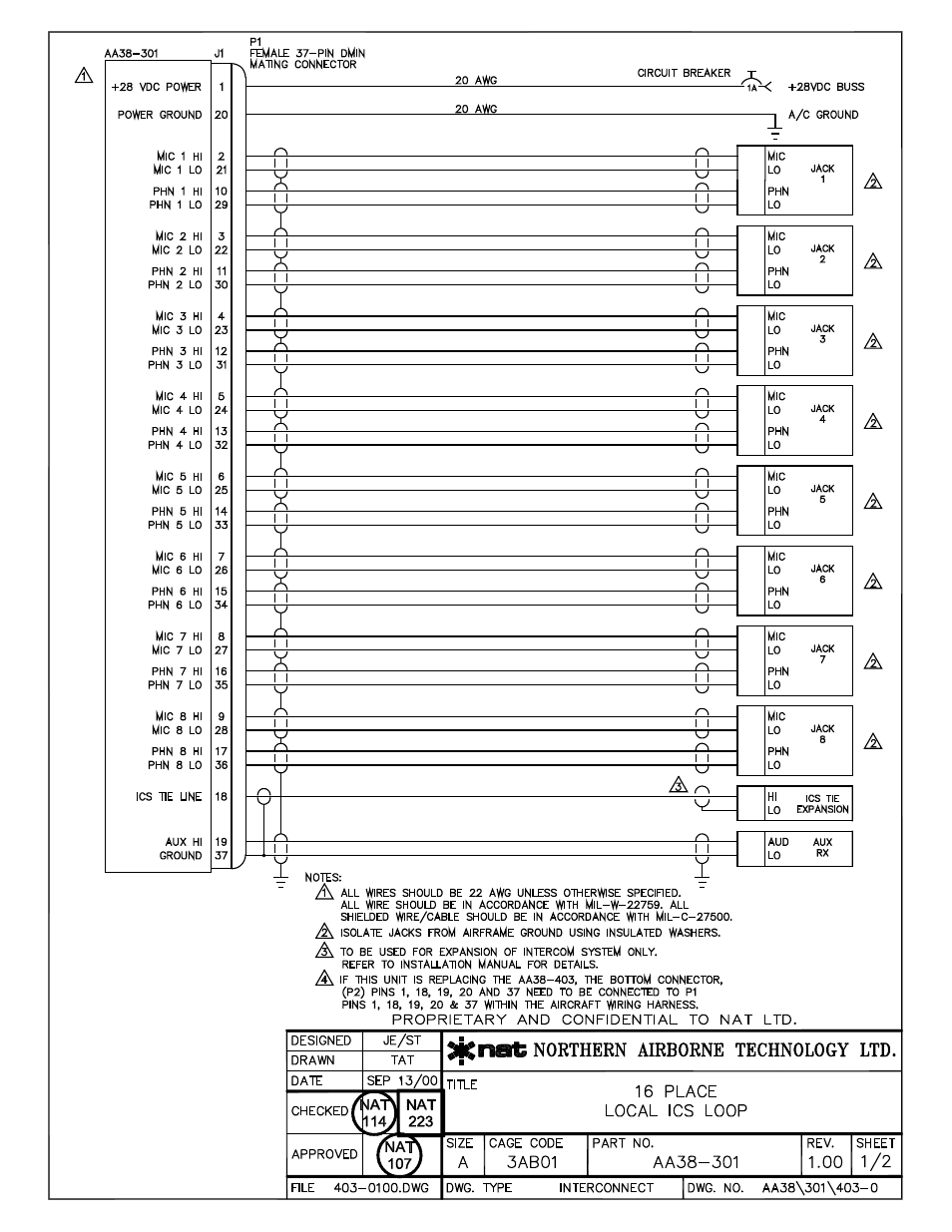 Interconnect | Northern Airborne Technology AA38-3xx User Manual | Page 21 / 25